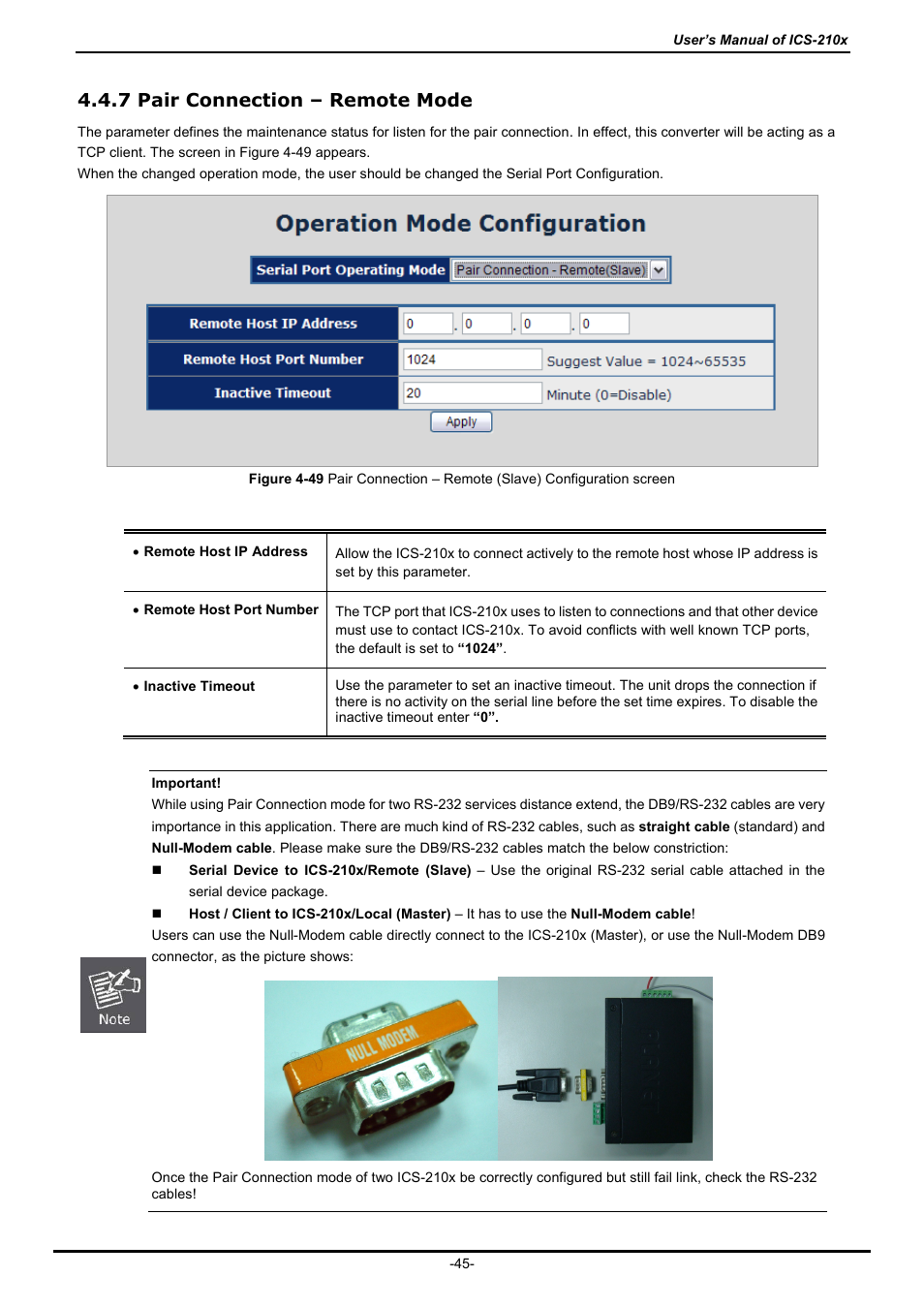 7 pair connection – remote mode | PLANET ICS-2100 User Manual | Page 49 / 69