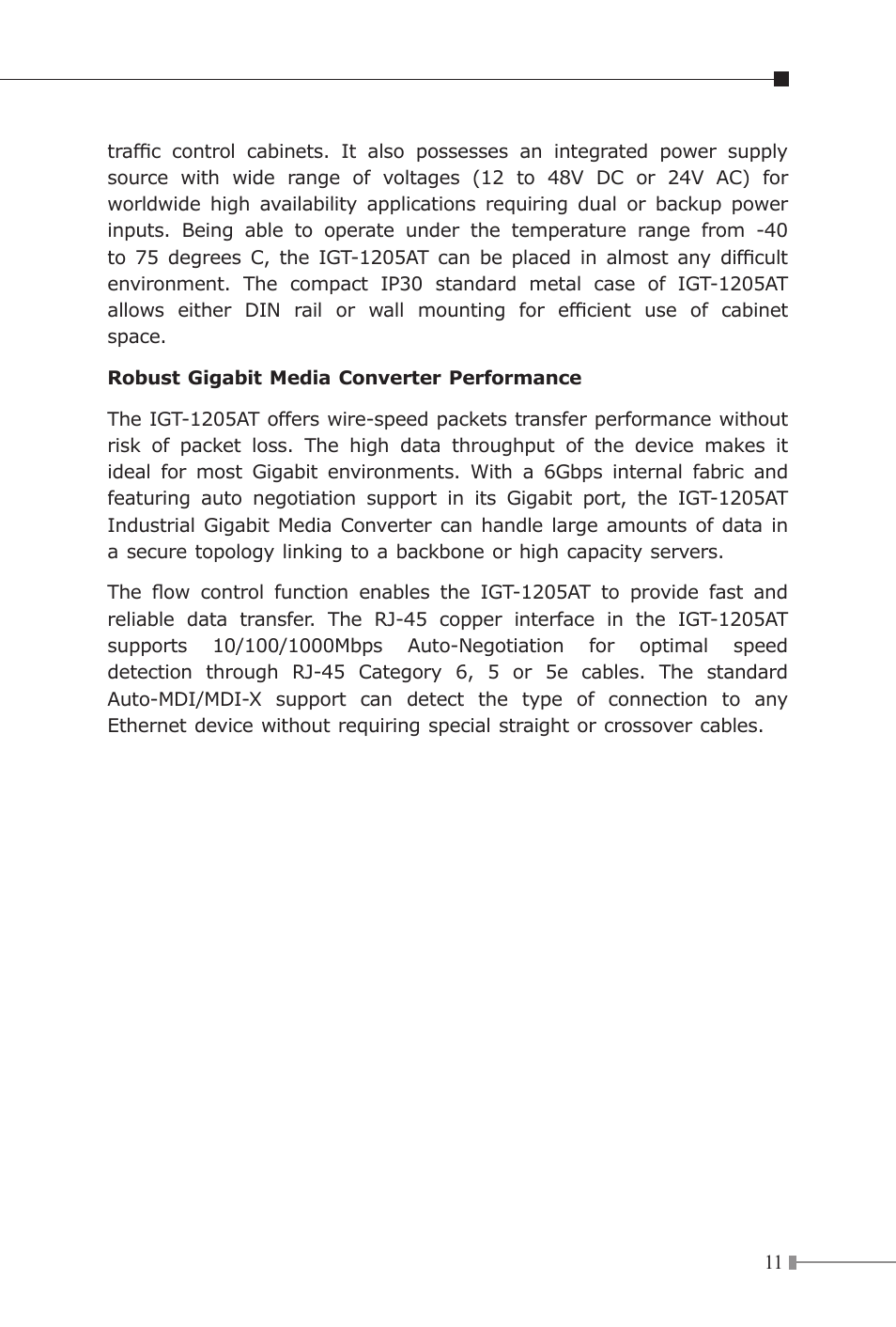 PLANET IGT-1205AT User Manual | Page 11 / 32