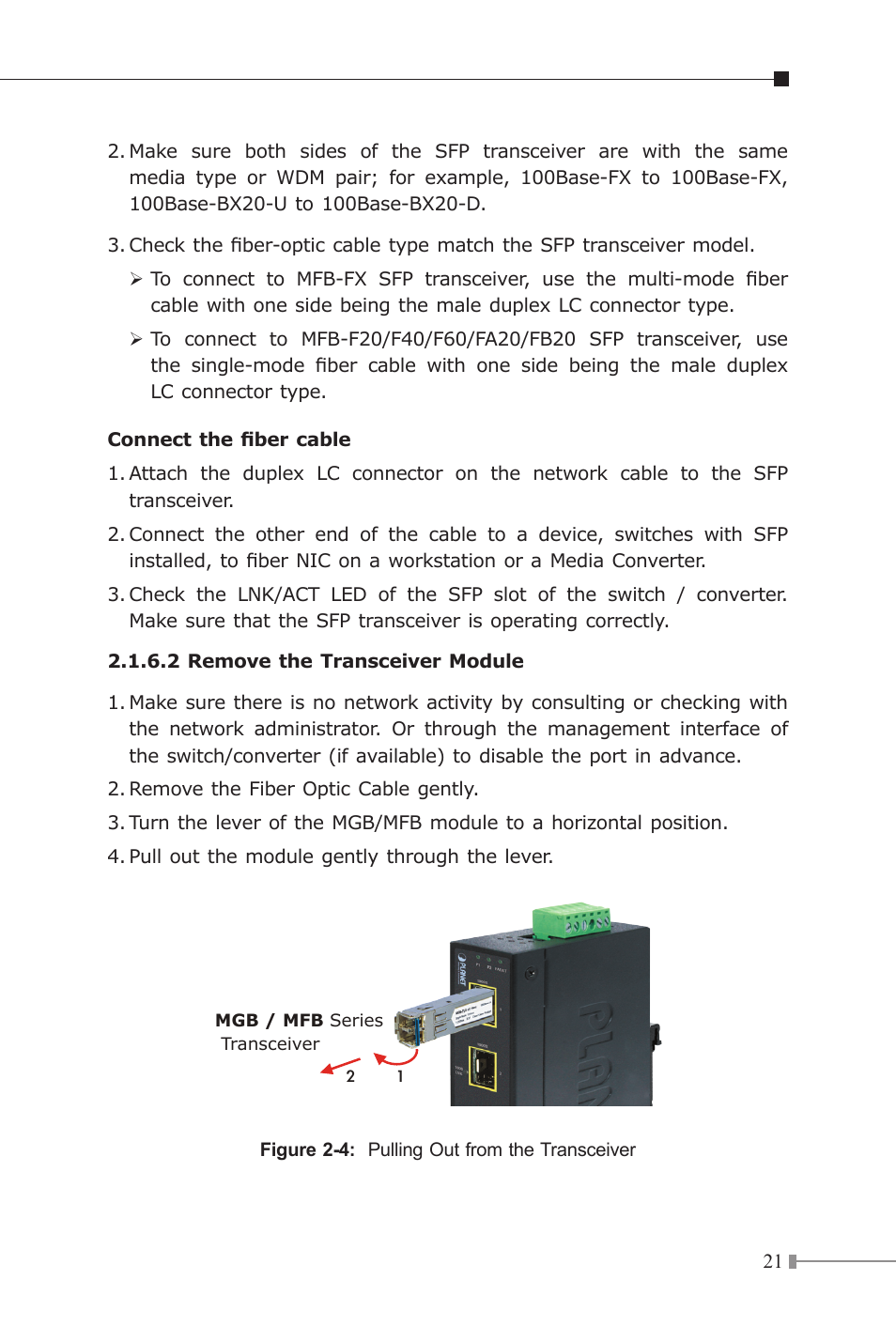 PLANET IGT-1205AT User Manual | Page 21 / 32