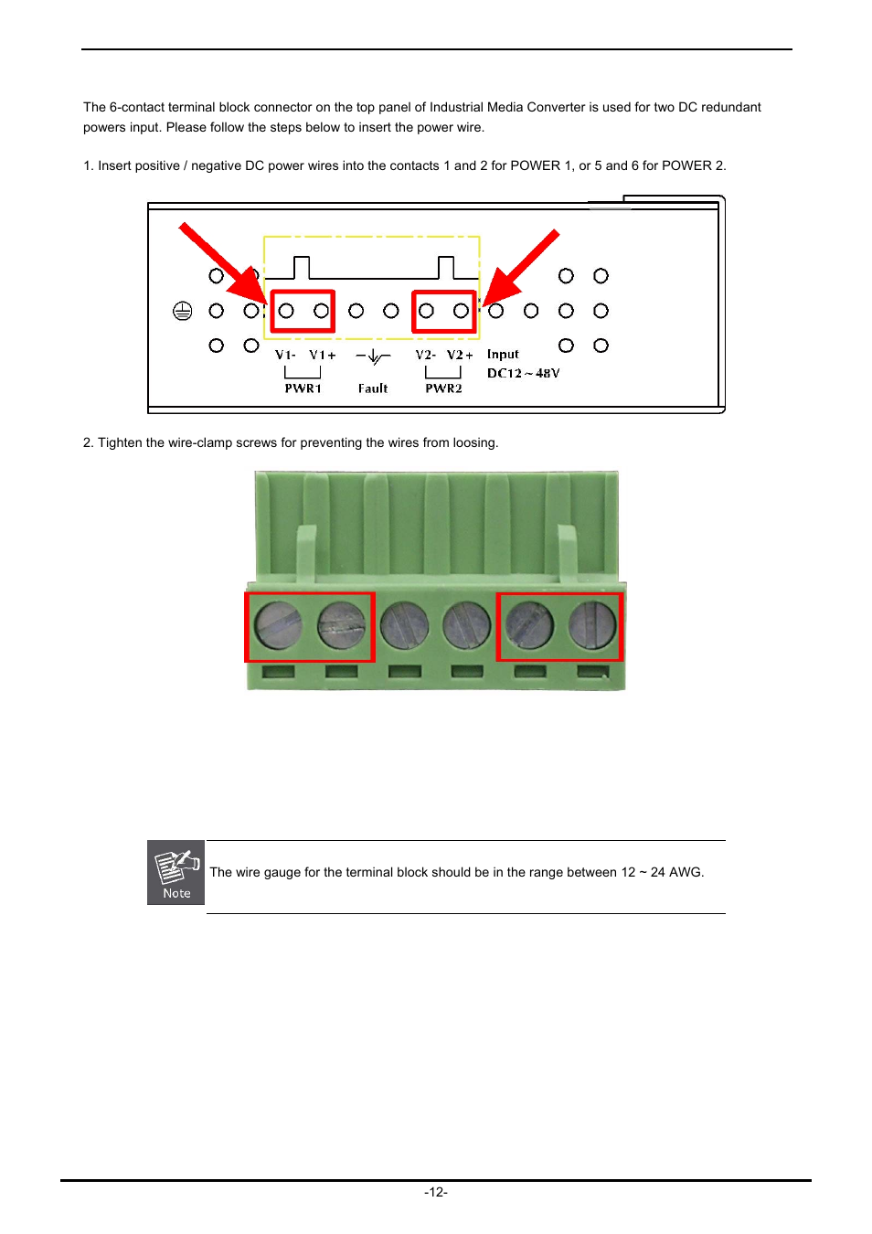 3 wiring the power inputs | PLANET IGT-902 User Manual | Page 12 / 65