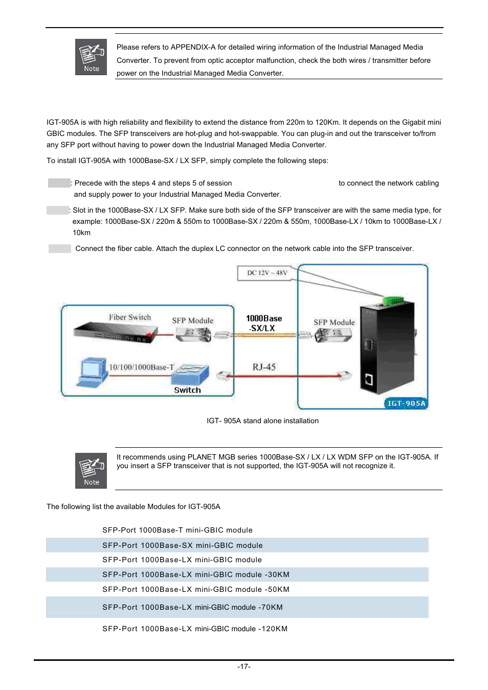 PLANET IGT-902 User Manual | Page 17 / 65