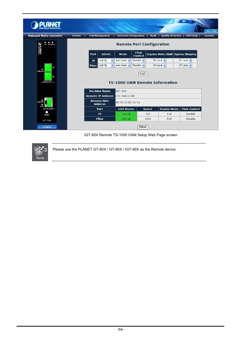 PLANET IGT-902 User Manual | Page 54 / 65