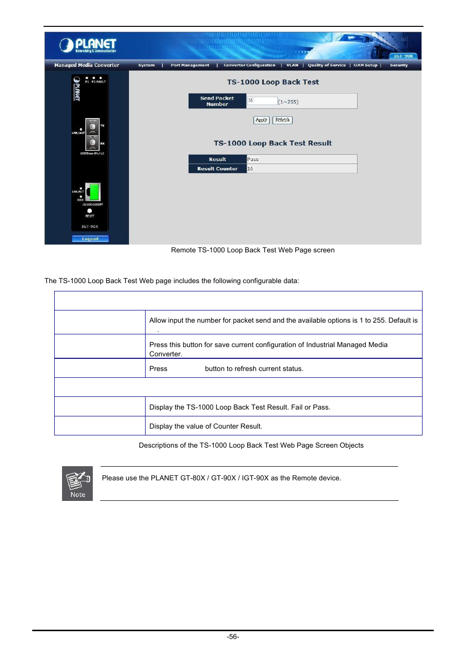 PLANET IGT-902 User Manual | Page 56 / 65