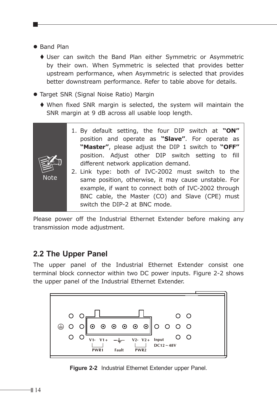 2 the upper panel | PLANET IVC-2002 User Manual | Page 14 / 28