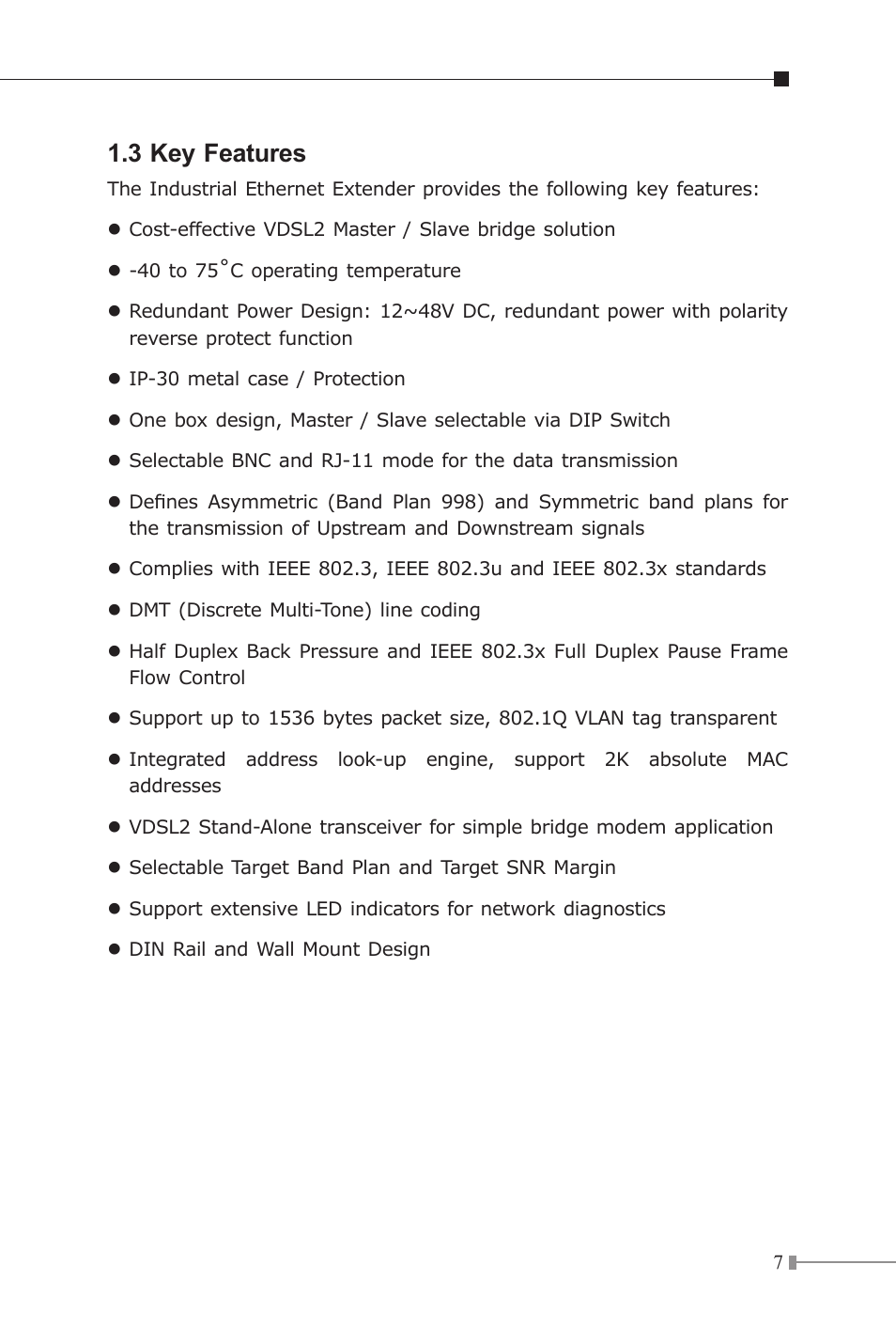 3 key features | PLANET IVC-2002 User Manual | Page 7 / 28