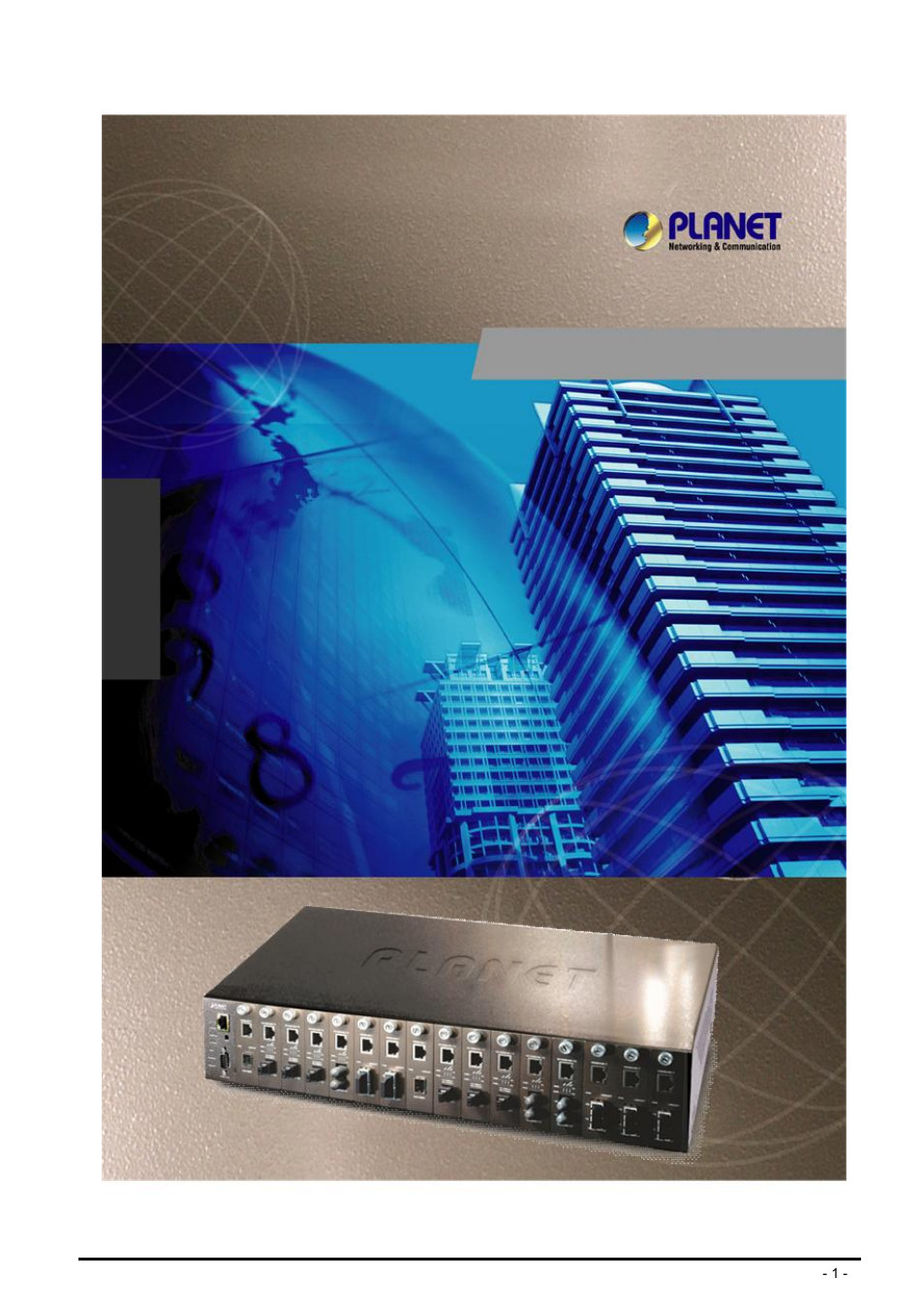 PLANET MC-1600MR User Manual | 51 pages