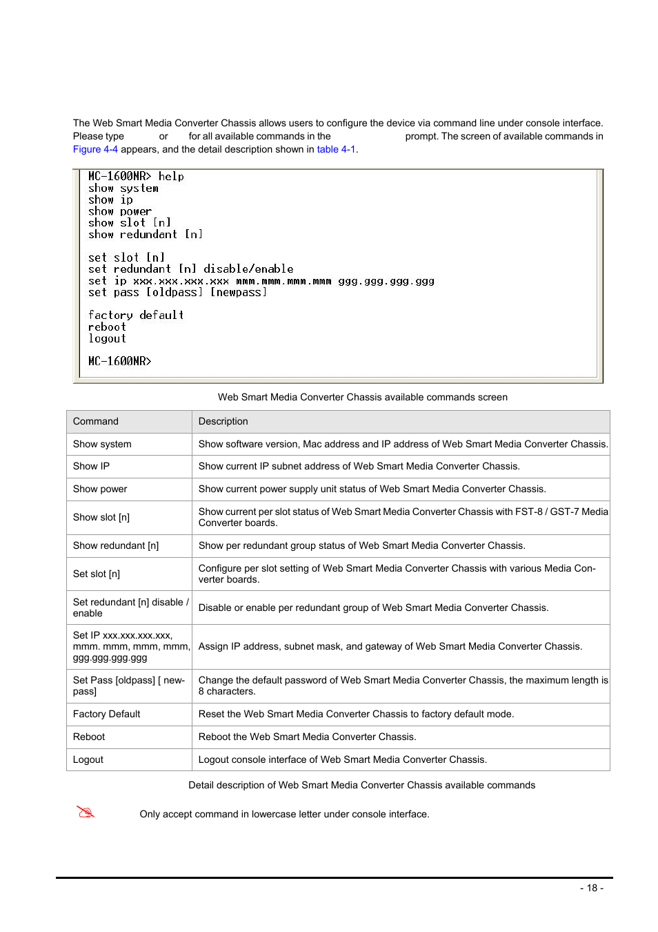 4 getting started, 1 general guidelines, Etting | Tarted | PLANET MC-1600MR User Manual | Page 18 / 51