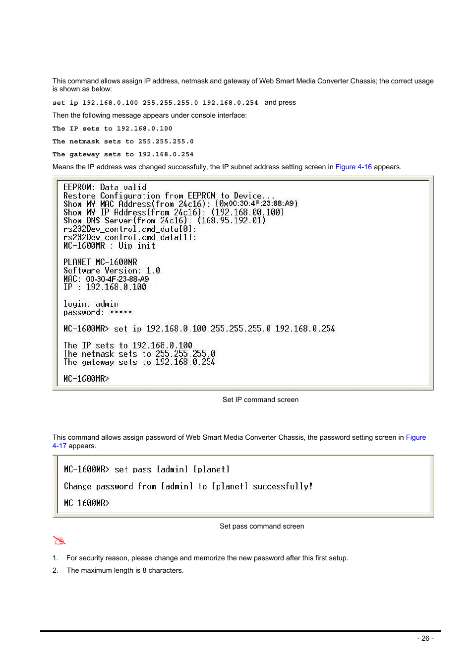 PLANET MC-1600MR User Manual | Page 26 / 51