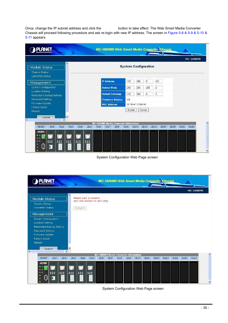 PLANET MC-1600MR User Manual | Page 35 / 51