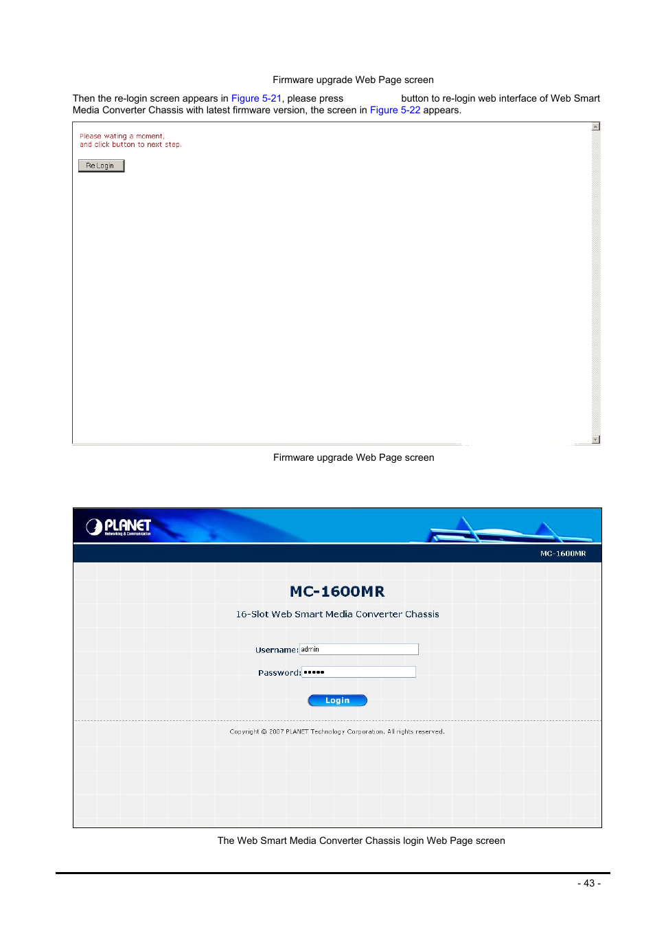 PLANET MC-1600MR User Manual | Page 43 / 51