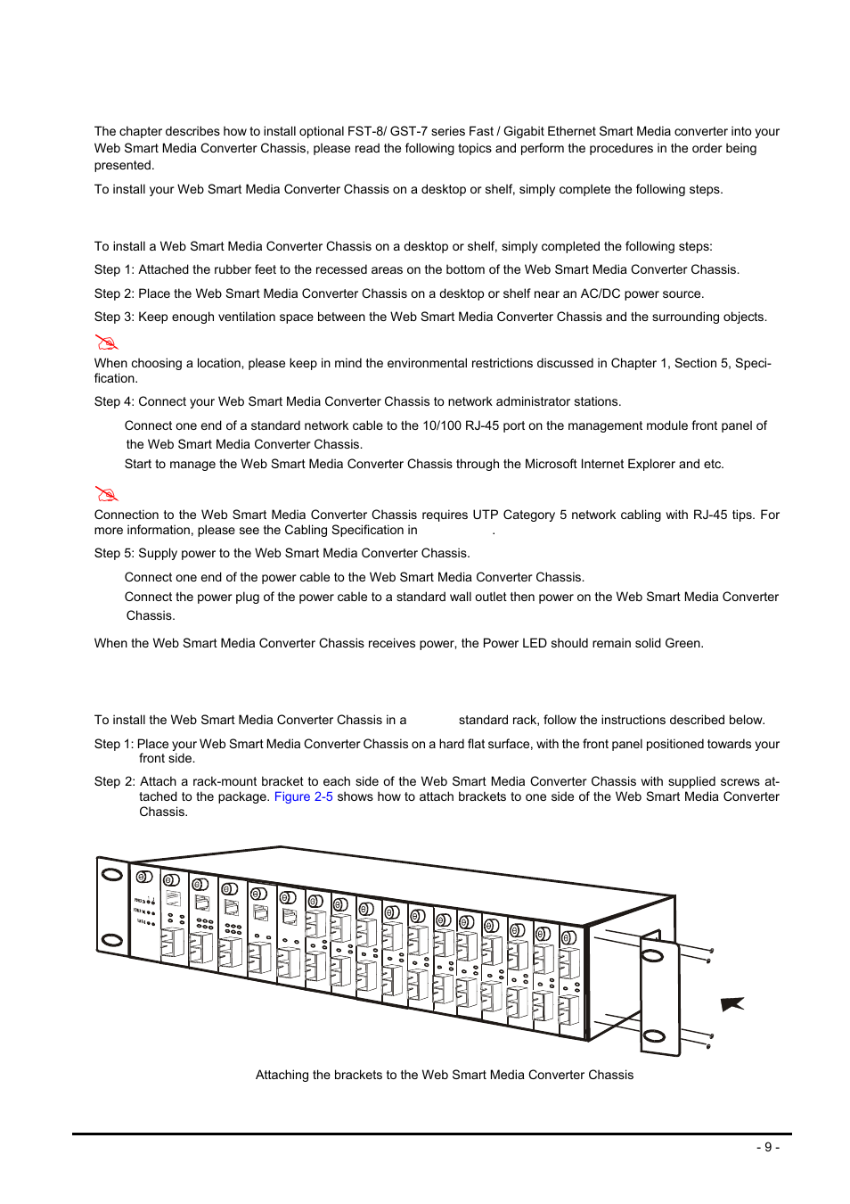 3 web smart media converter chassis installation, Mart, Edia | Onverter, Hassis, Nstallation | PLANET MC-1600MR User Manual | Page 9 / 51