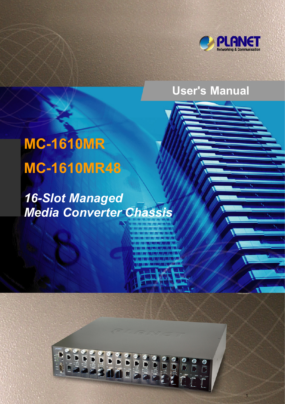 PLANET MC-1610MR User Manual | 68 pages