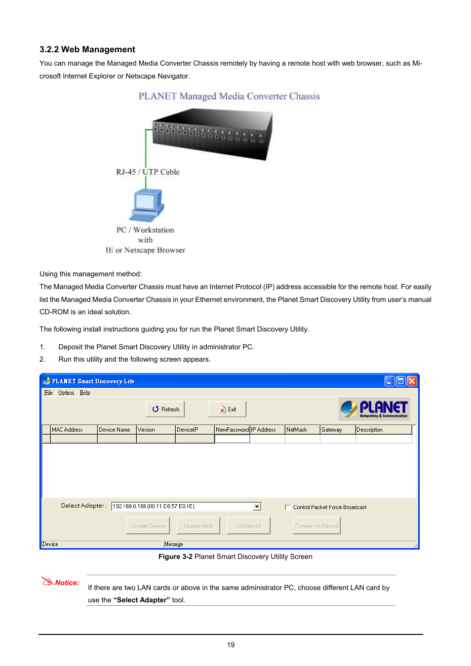 2 web management | PLANET MC-1610MR User Manual | Page 19 / 68