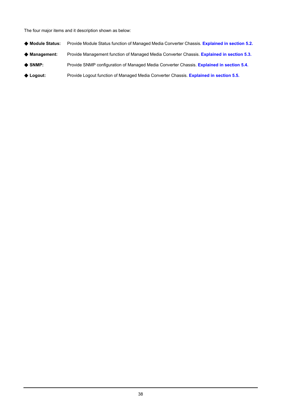 PLANET MC-1610MR User Manual | Page 38 / 68