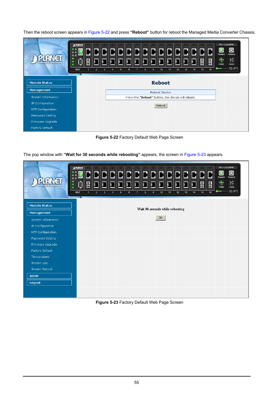 PLANET MC-1610MR User Manual | Page 55 / 68
