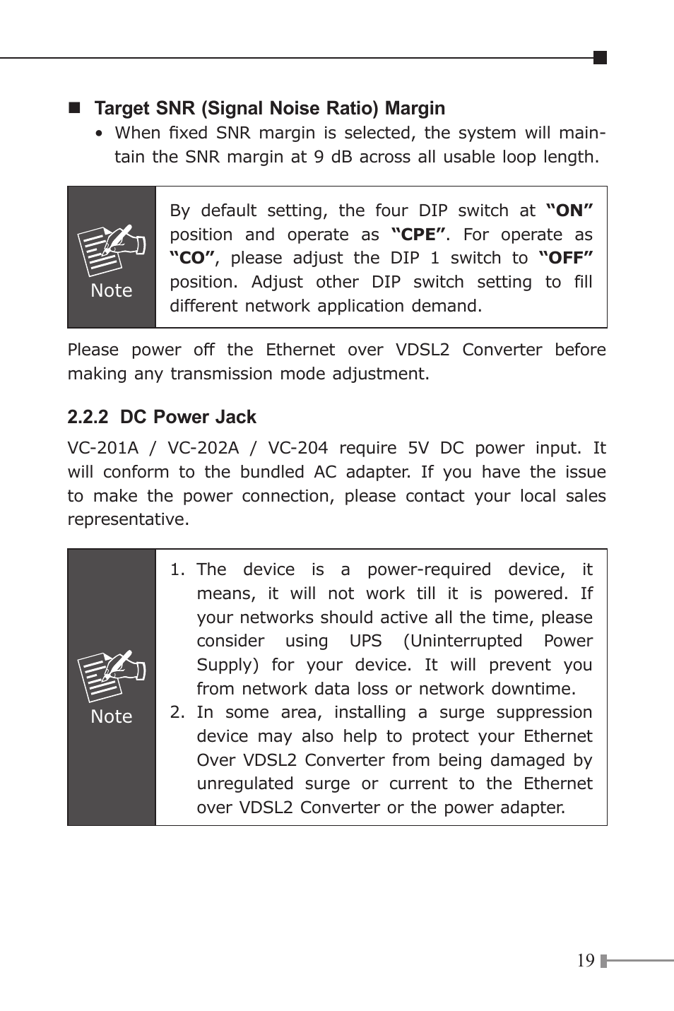 PLANET VC-201A User Manual | Page 19 / 32