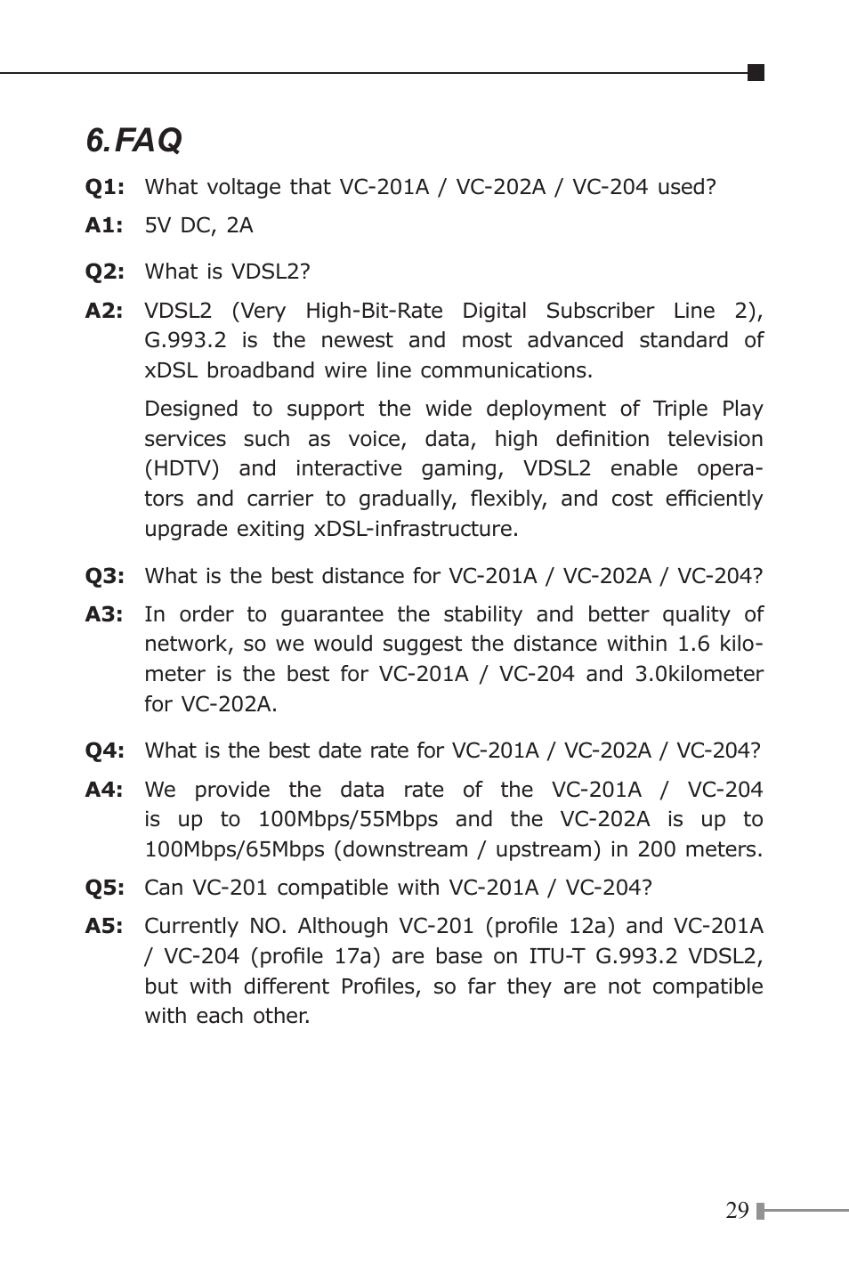 PLANET VC-201A User Manual | Page 29 / 32