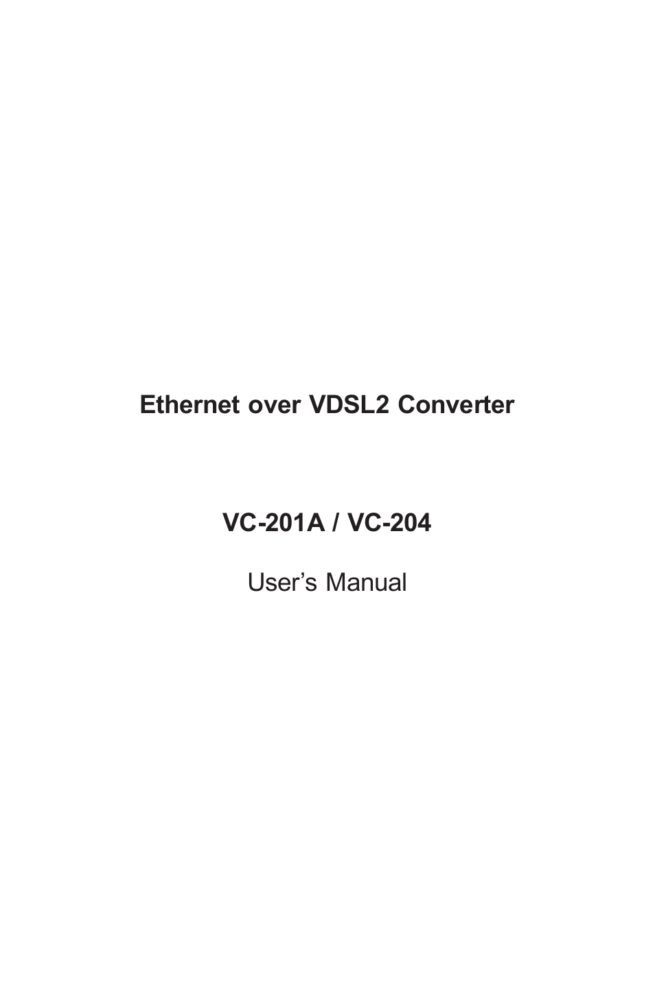 PLANET VC-201A User Manual | 28 pages