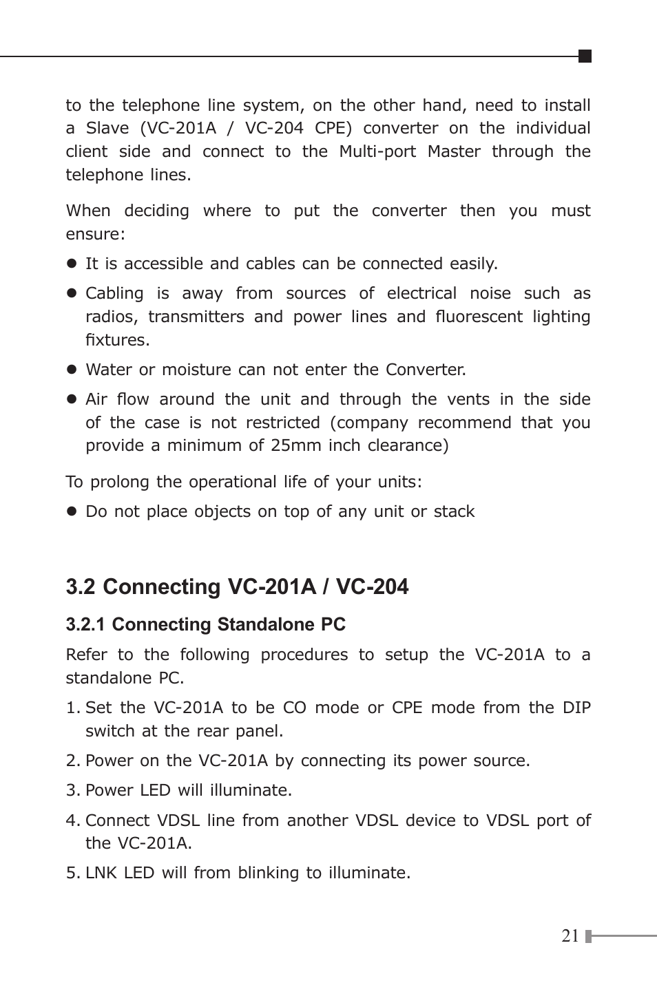 PLANET VC-201A User Manual | Page 21 / 28