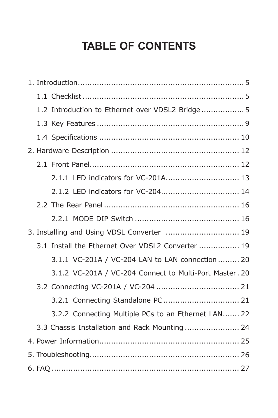 PLANET VC-201A User Manual | Page 4 / 28
