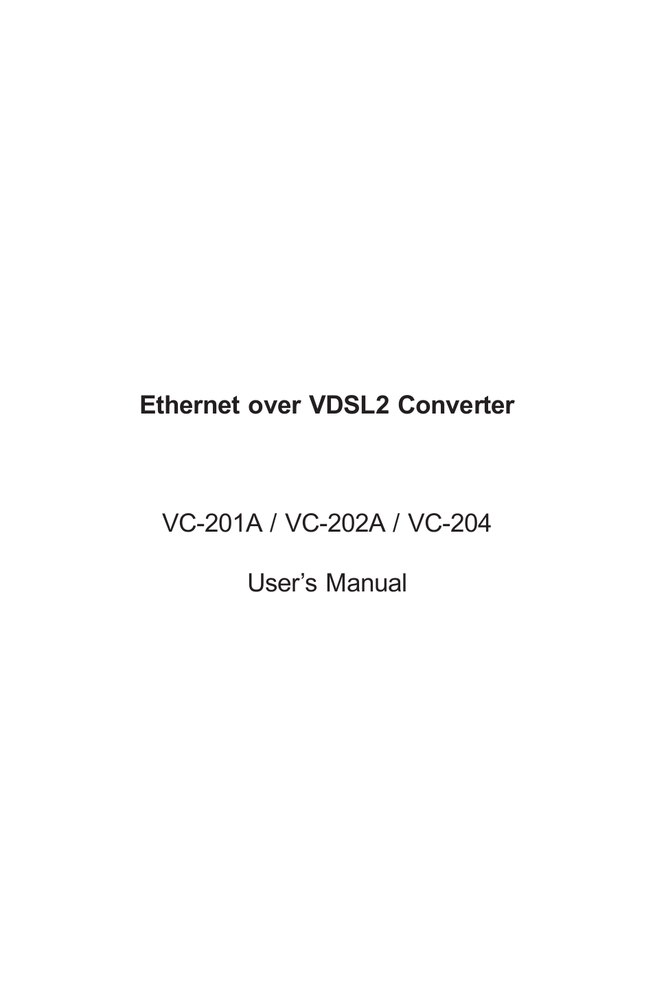 PLANET VC-202A User Manual | 36 pages