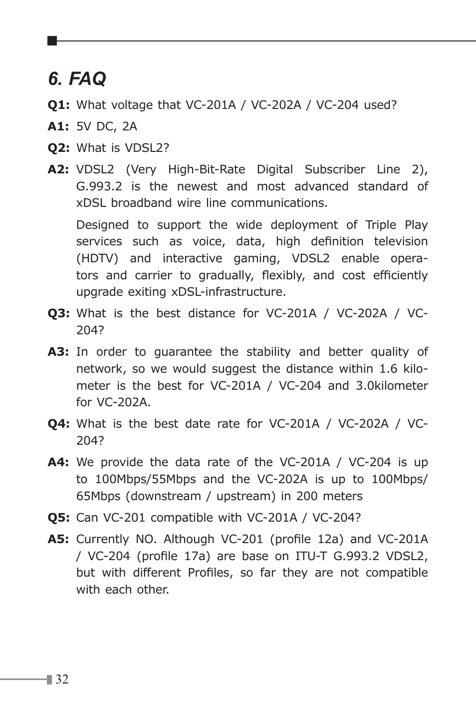 PLANET VC-202A User Manual | Page 32 / 36