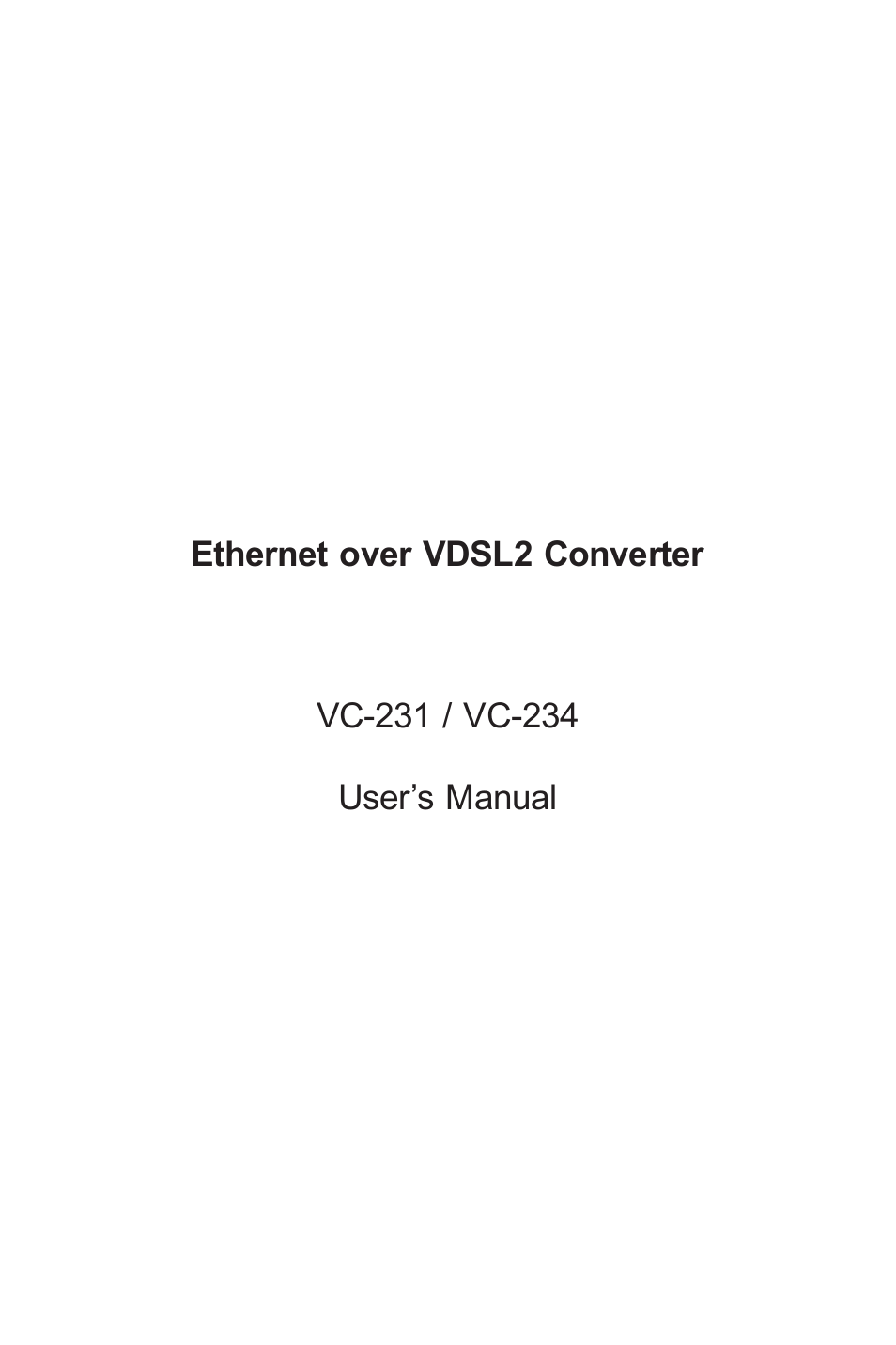 PLANET VC-231 User Manual | 32 pages