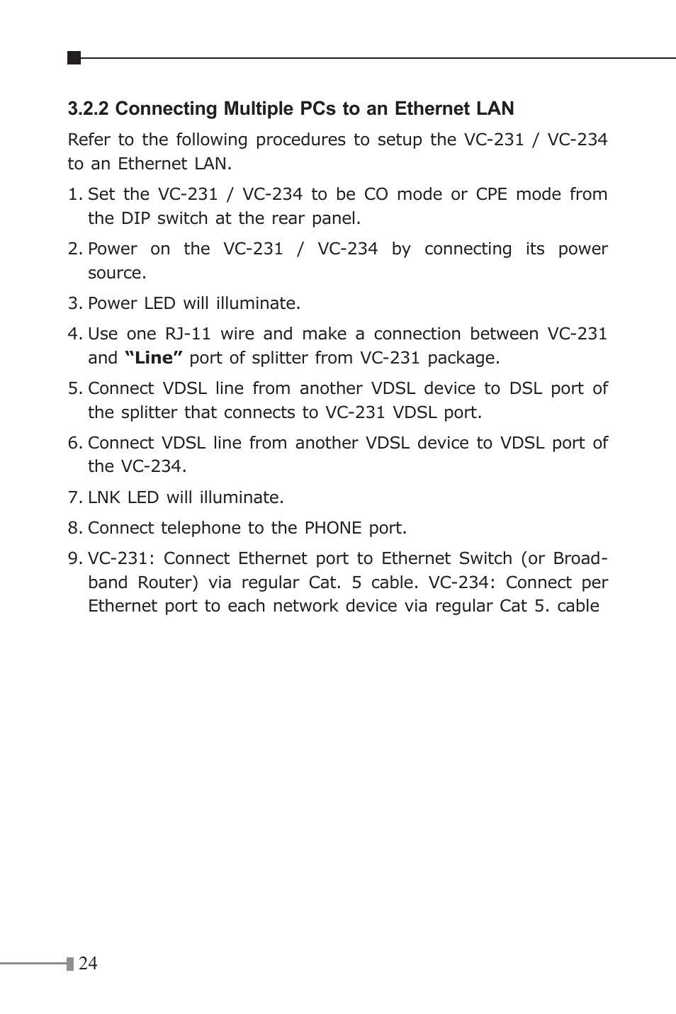 PLANET VC-231 User Manual | Page 24 / 32