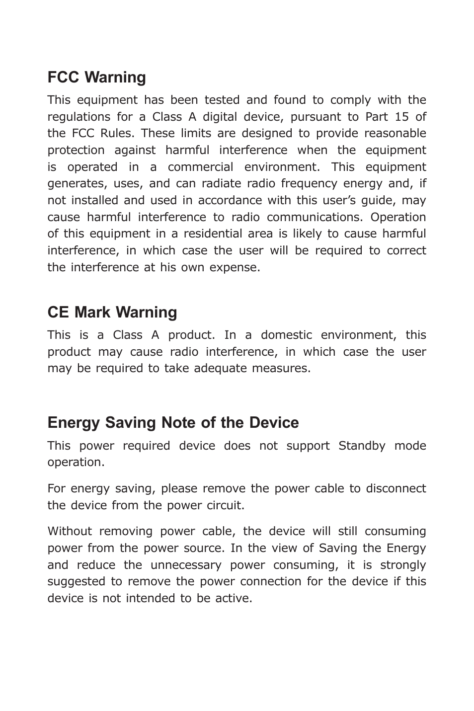 Fcc warning, Ce mark warning | PLANET VC-231 User Manual | Page 3 / 32