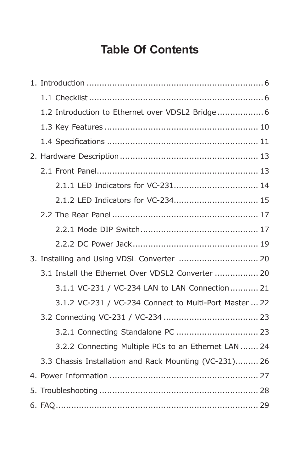 PLANET VC-231 User Manual | Page 5 / 32