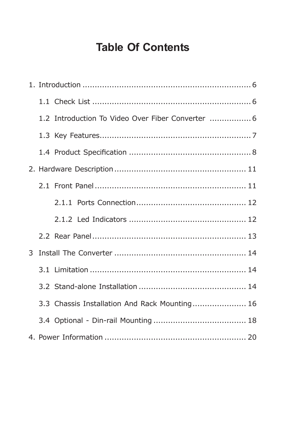 PLANET VF-10x-KIT User Manual | Page 5 / 20