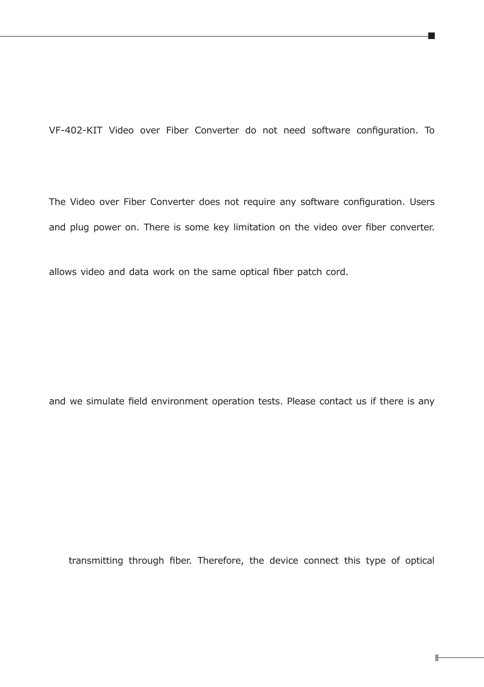 Chapter 3. installation, 1 limitation, 2 preparation before installing | PLANET VF-402-KIT User Manual | Page 15 / 20