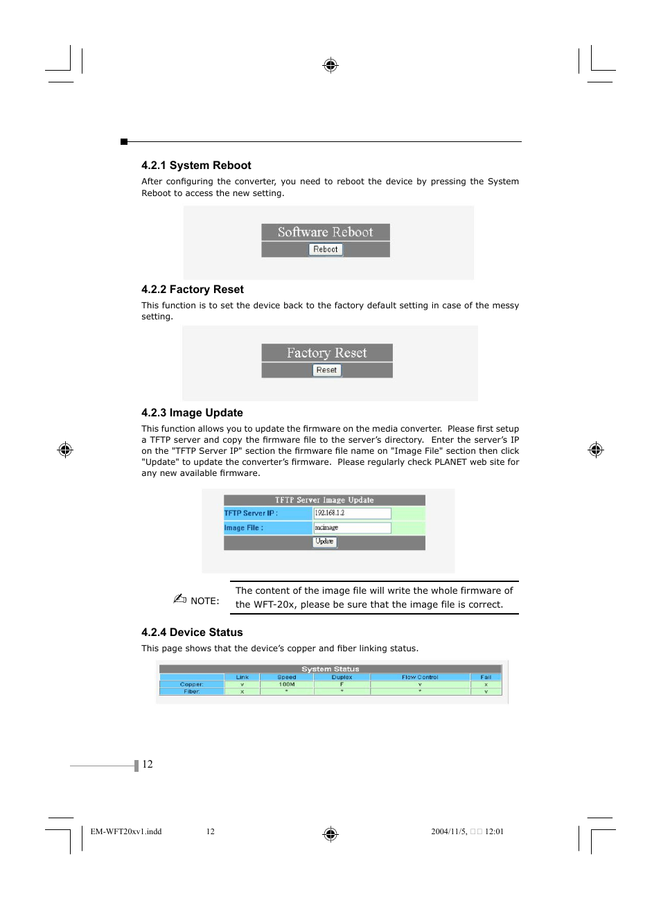 PLANET WFT-201 User Manual | Page 14 / 22