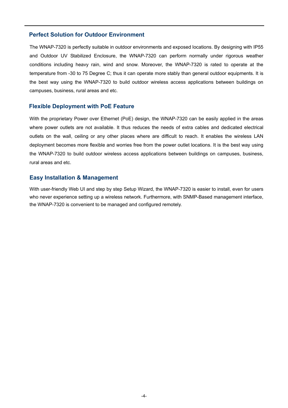 PLANET WNAP-7320 User Manual | Page 12 / 106