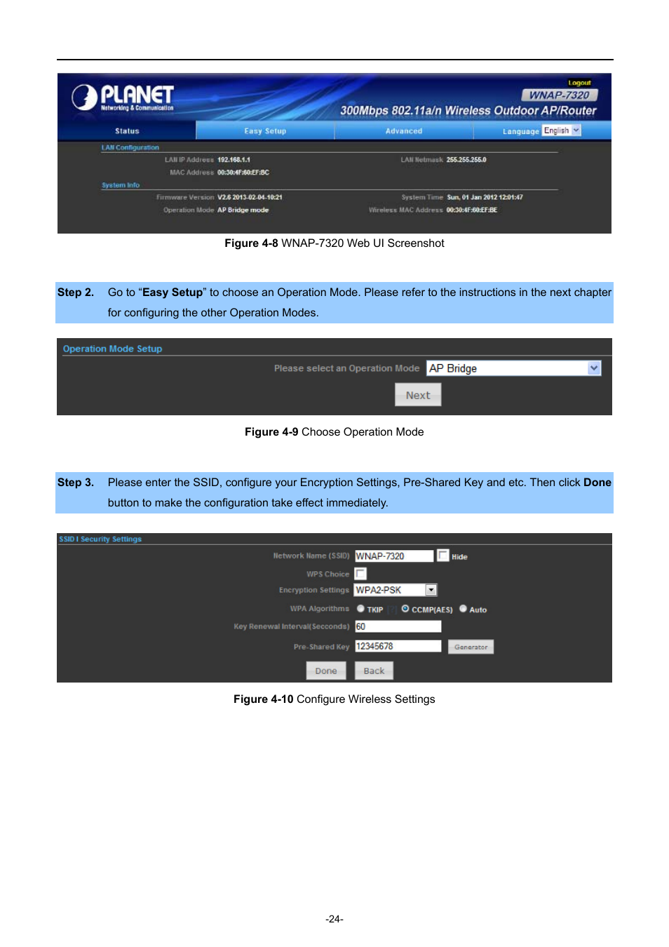 PLANET WNAP-7320 User Manual | Page 32 / 106