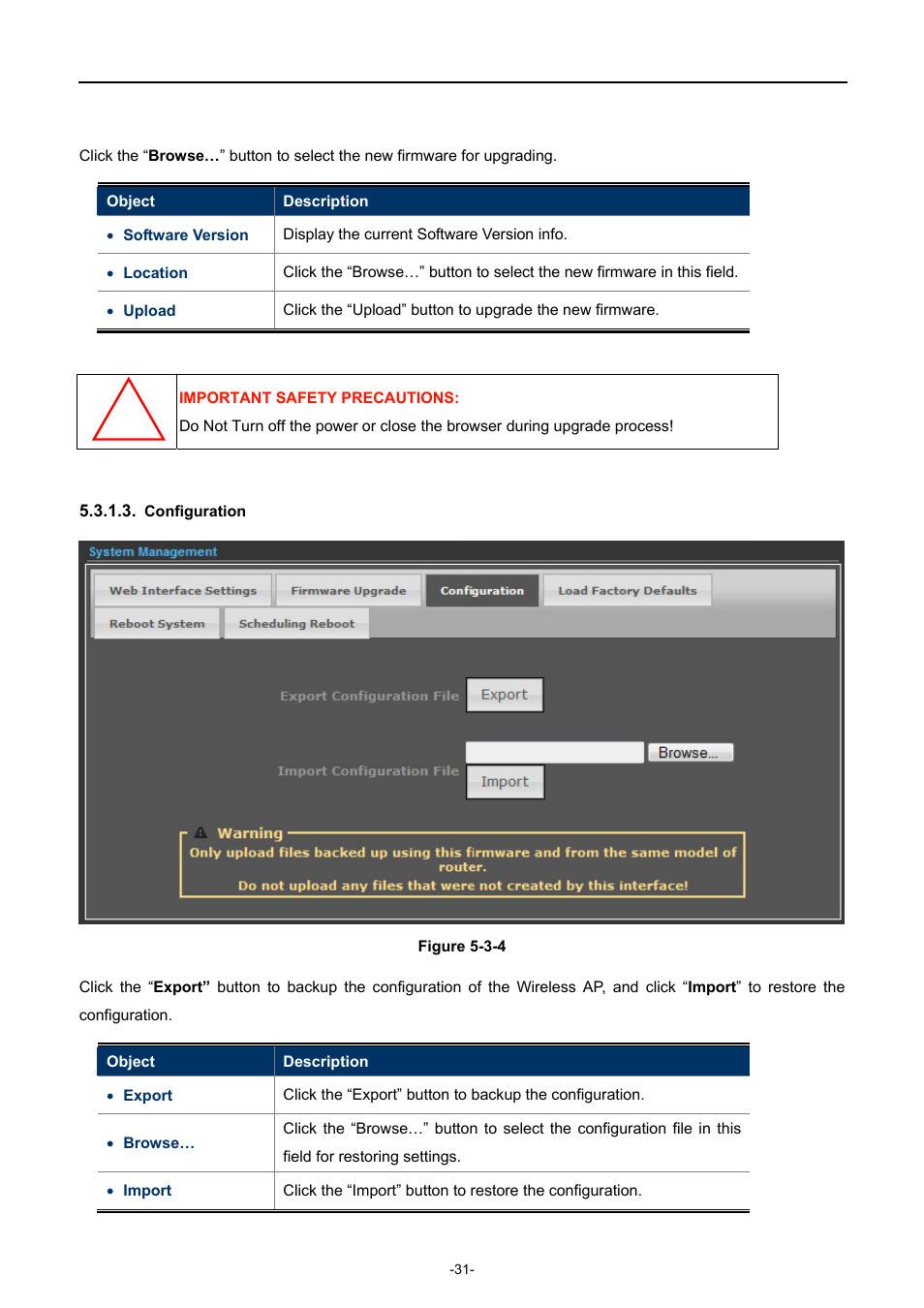 Configuration | PLANET WNAP-7320 User Manual | Page 39 / 106