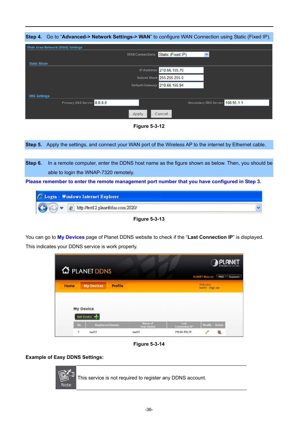 PLANET WNAP-7320 User Manual | Page 44 / 106