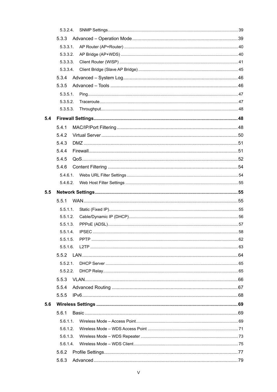 PLANET WNAP-7320 User Manual | Page 6 / 106