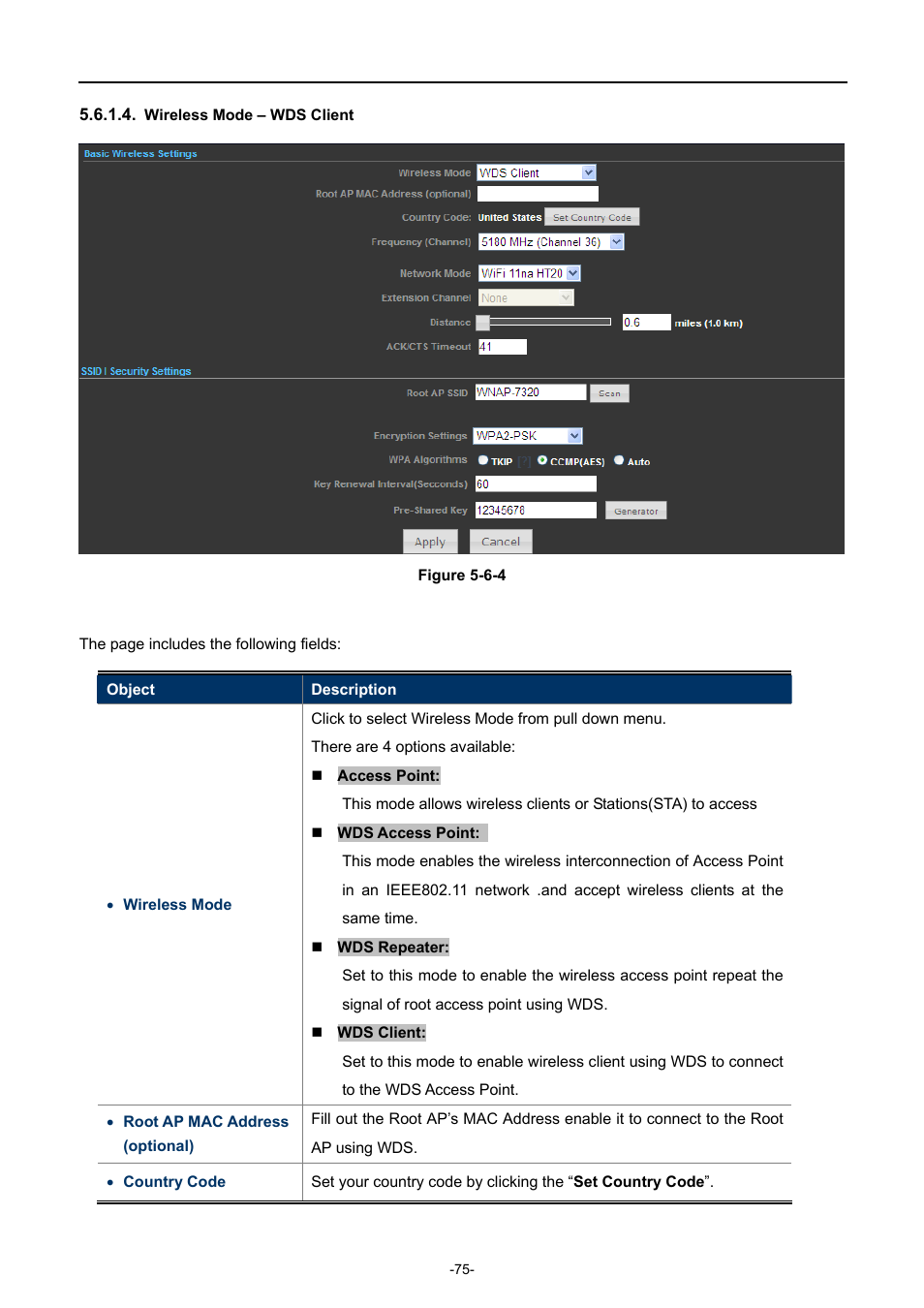 Wireless mode – wds client | PLANET WNAP-7320 User Manual | Page 83 / 106