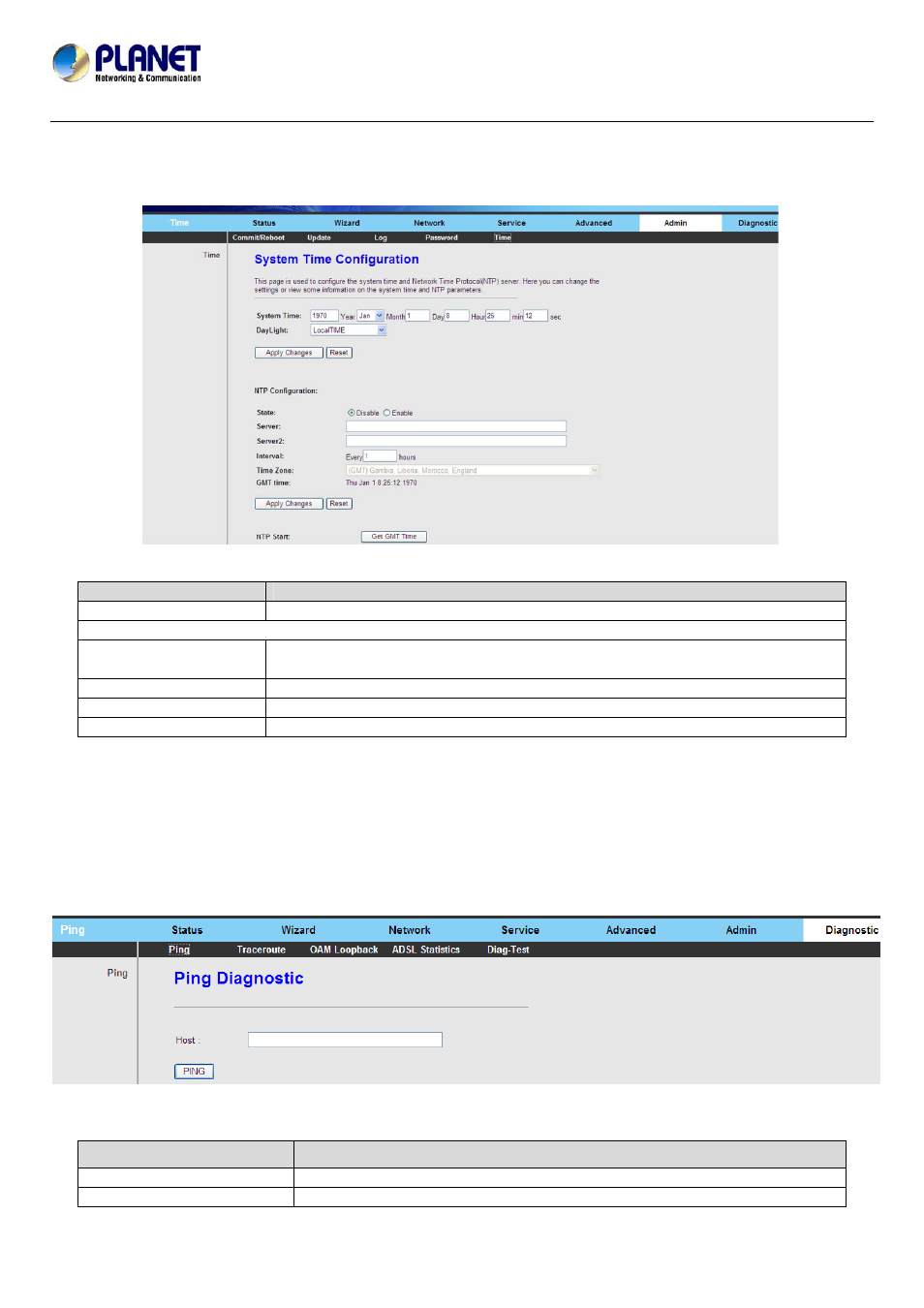 5 time, 8 diagnostic, 1 ping | 5 time………………………………………………………………………………………… 63, 8 diagnostic …………………………………………………………………………………………63, 1 ping …………………………………………………………………………………………63 | PLANET ADN-4101 User Manual | Page 68 / 73