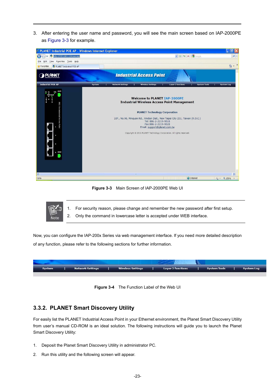 Planet smart discovery utility | PLANET IAP-2000PE User Manual | Page 24 / 82