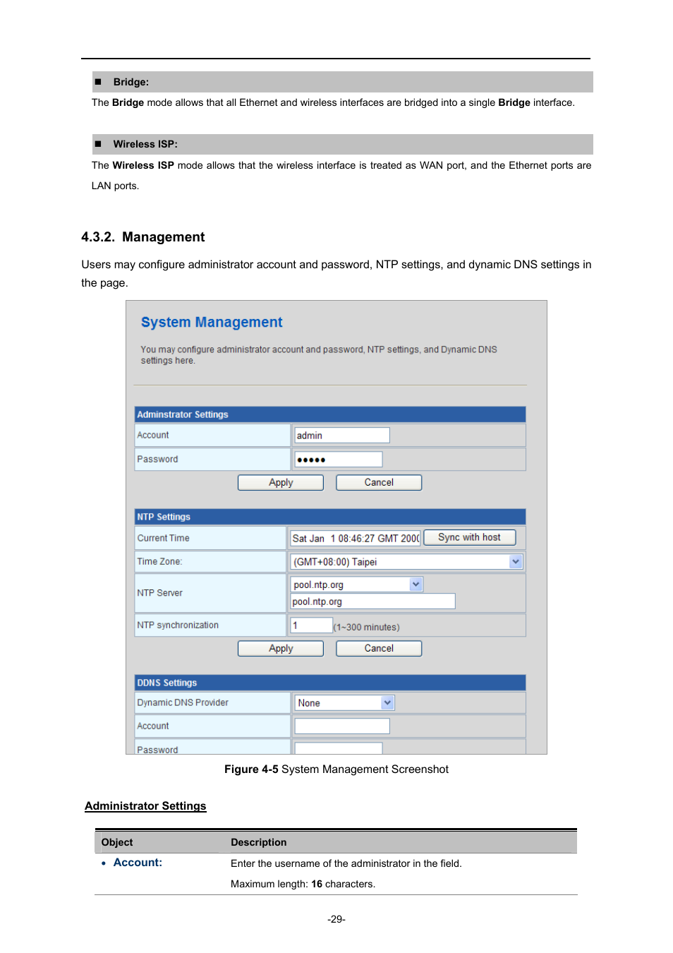 Management | PLANET IAP-2000PE User Manual | Page 30 / 82