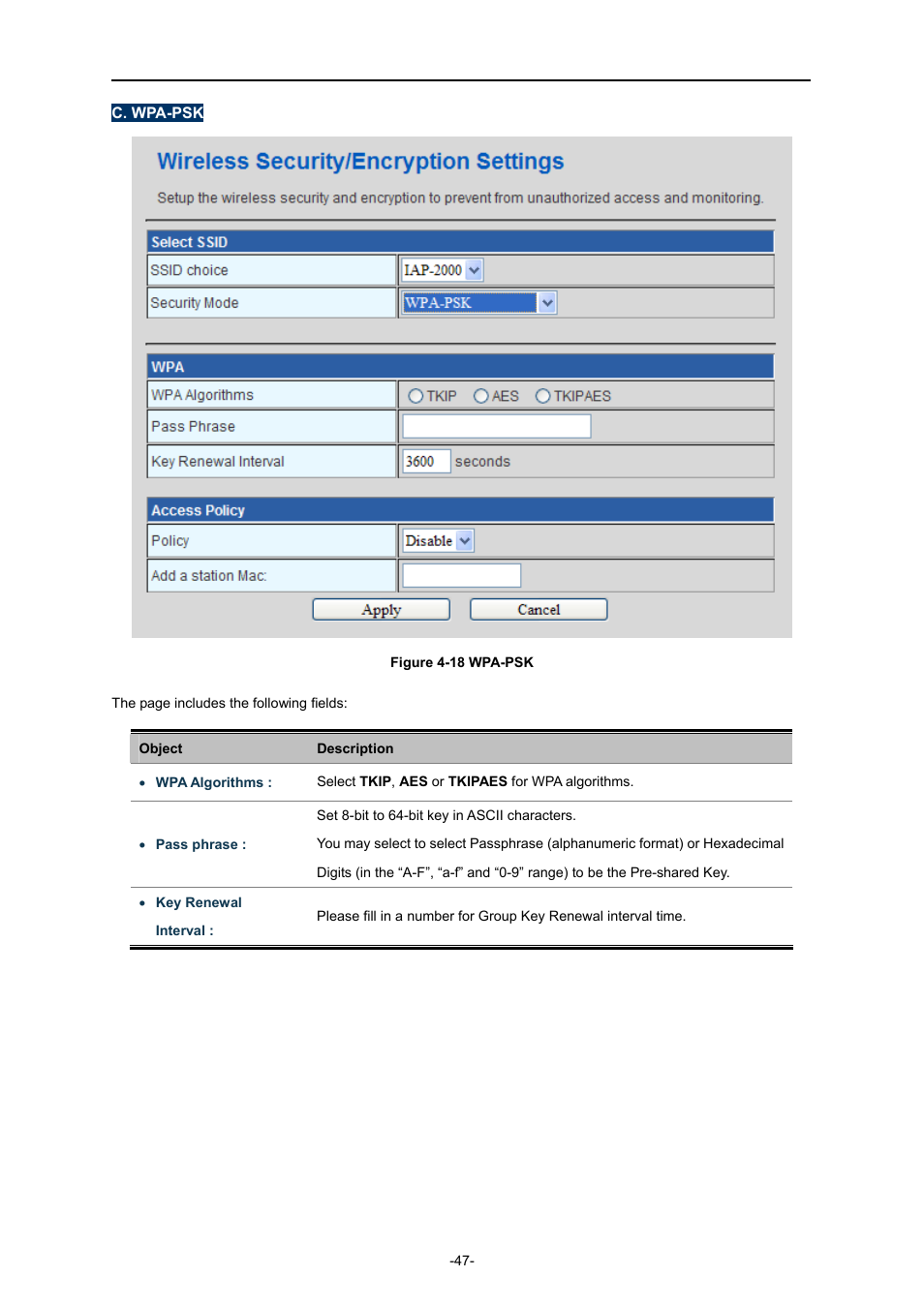 PLANET IAP-2000PE User Manual | Page 48 / 82