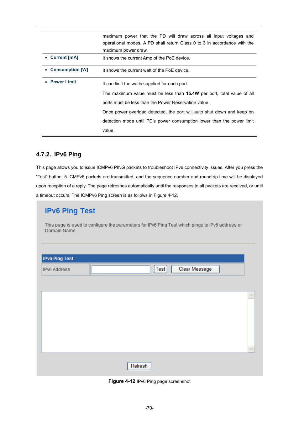 Ipv6 ping | PLANET IAP-2000PE User Manual | Page 71 / 82