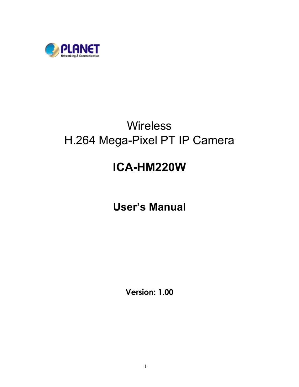 PLANET ICA-HM220W User Manual | 88 pages