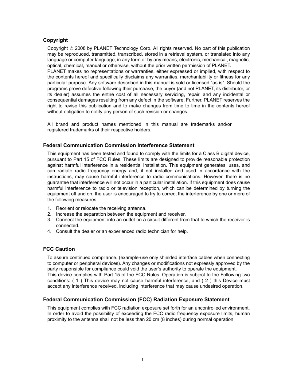 PLANET ICA-HM220W User Manual | Page 2 / 88