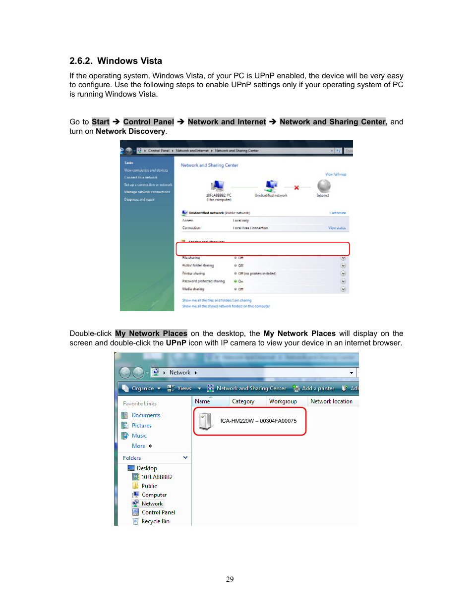 Windows vista | PLANET ICA-HM220W User Manual | Page 30 / 88