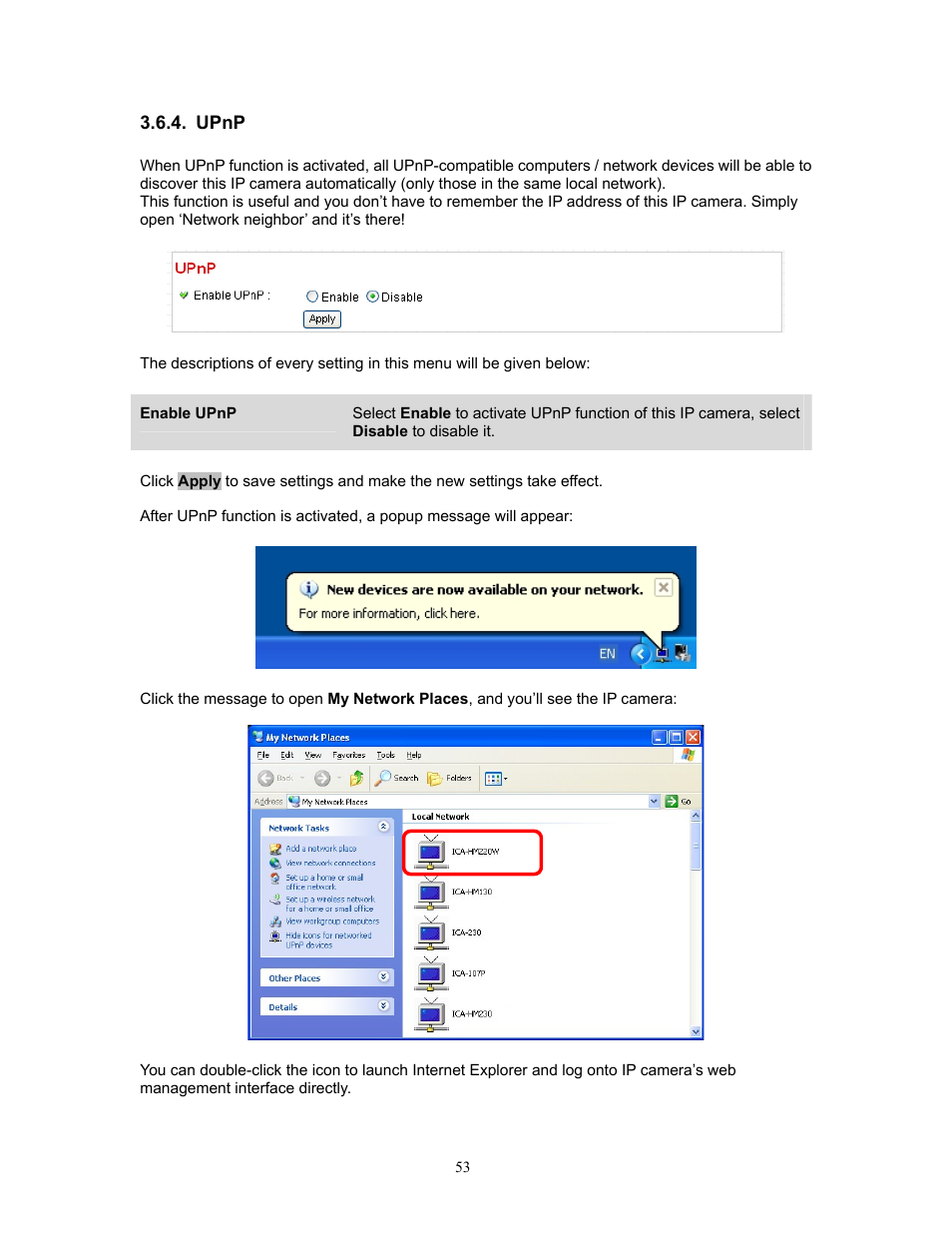 Upnp | PLANET ICA-HM220W User Manual | Page 54 / 88