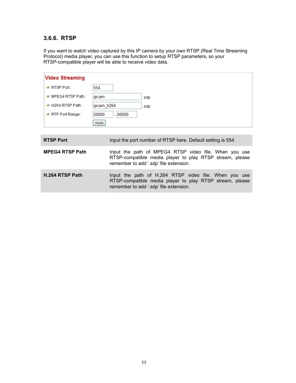 Rtsp | PLANET ICA-HM220W User Manual | Page 56 / 88