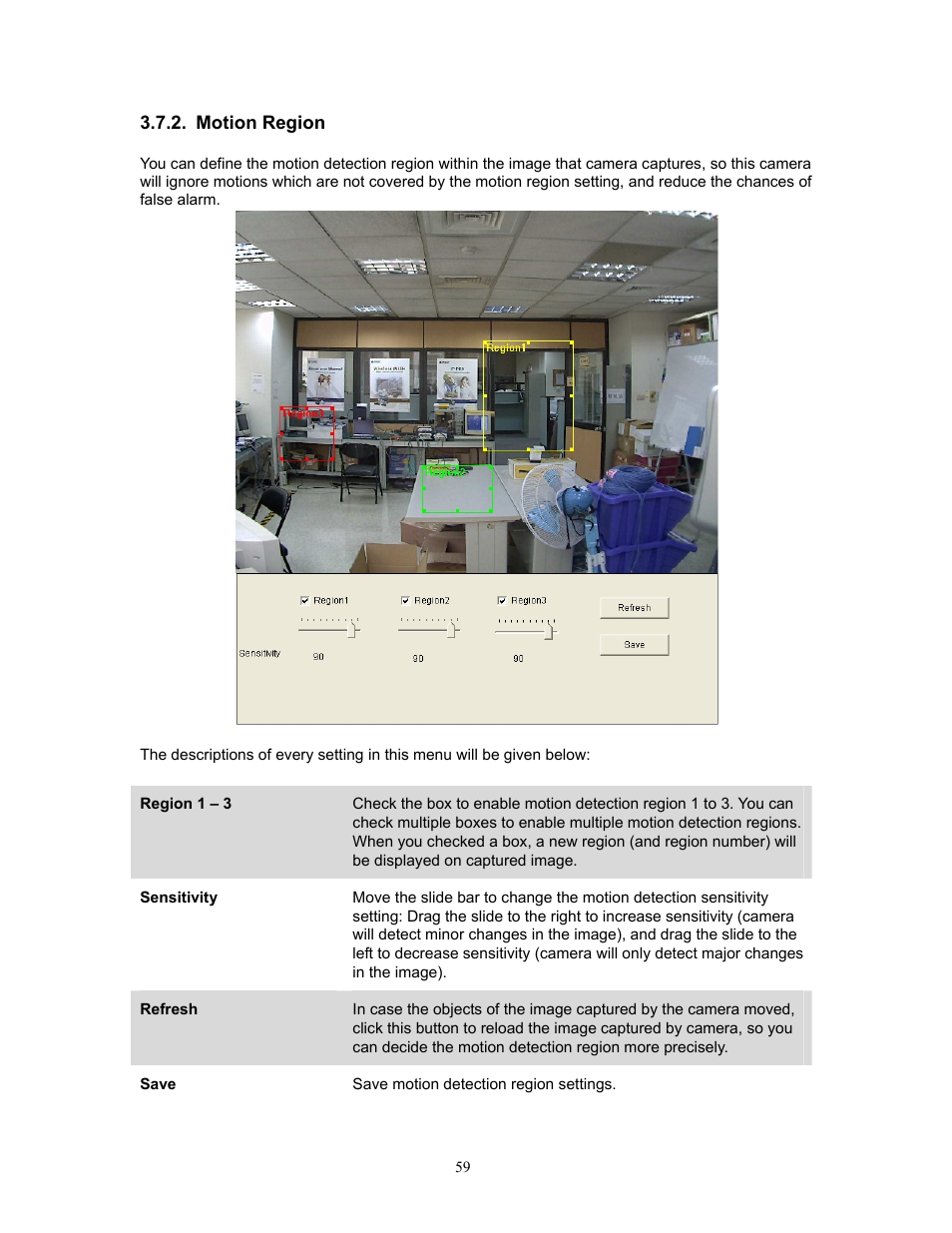 Motion region | PLANET ICA-HM220W User Manual | Page 60 / 88